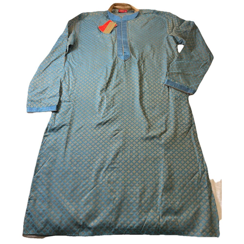 Pintuck By Ethos 9232 Indian Wedding Mens Ethnic Party Wear Diwali Tunic Size 42